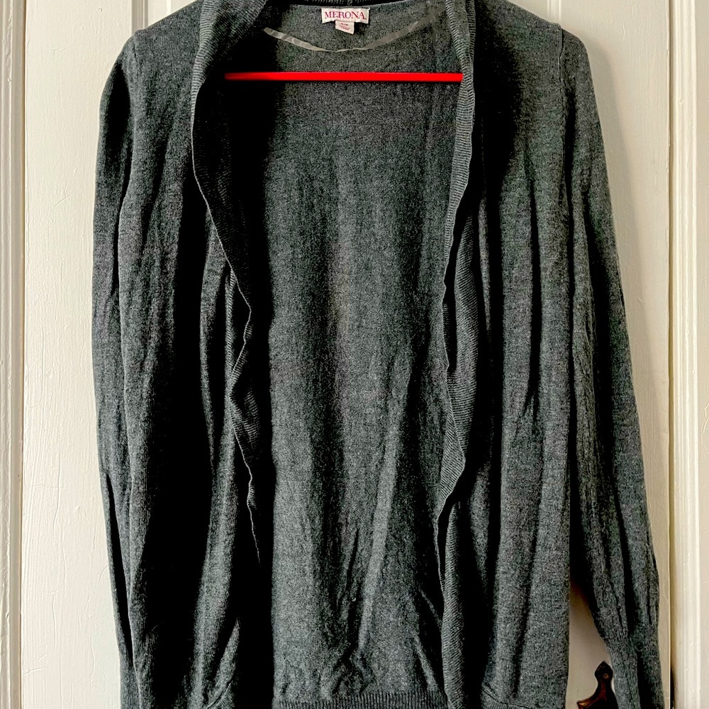 Women’s grey Merona open front cardigan